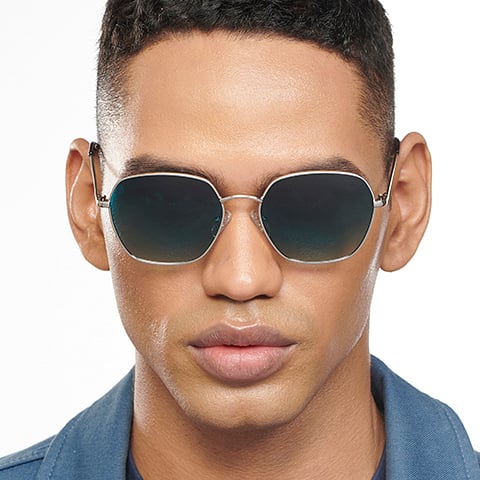 Hazen Optics Silver Geometric Eyewear - Image 2
